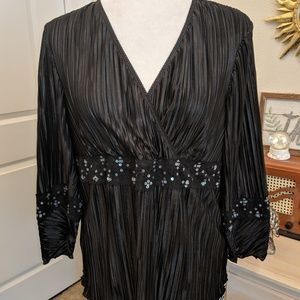 Dressy tunic with surplice neckline= Sale!